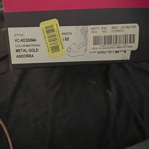 Vince Camuto wedge sandals size 8 1/2 - Picture 7 of 7